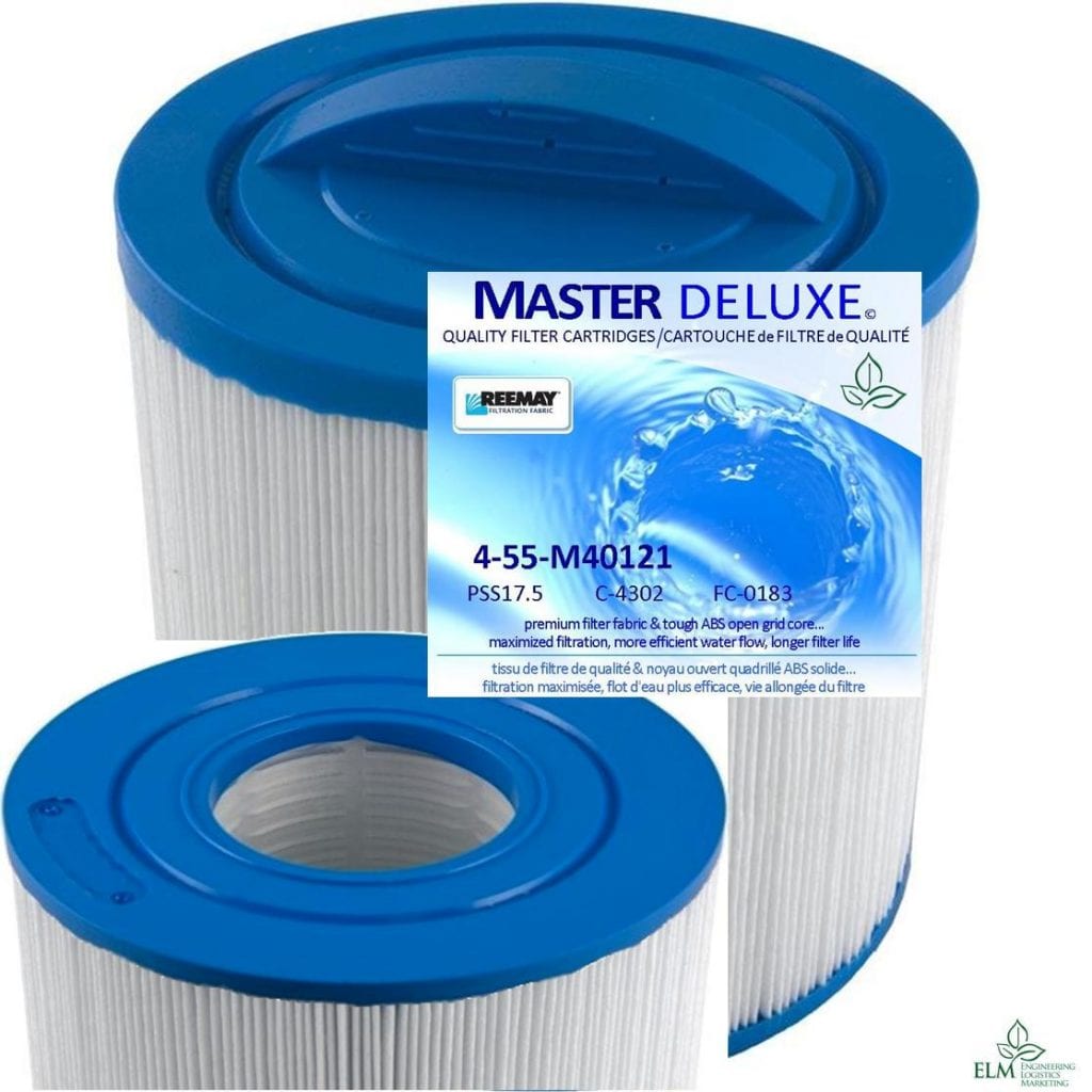 18 sqft. Spa Filters 4Pack Master Deluxe M40121 PSS17.5 C4302 FC0183