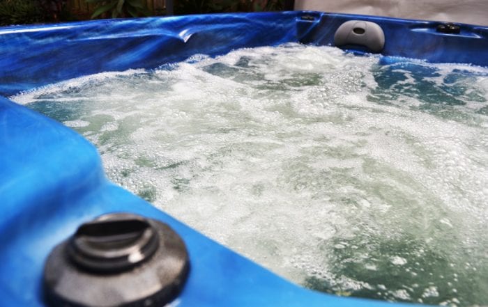 Image of working hot tub