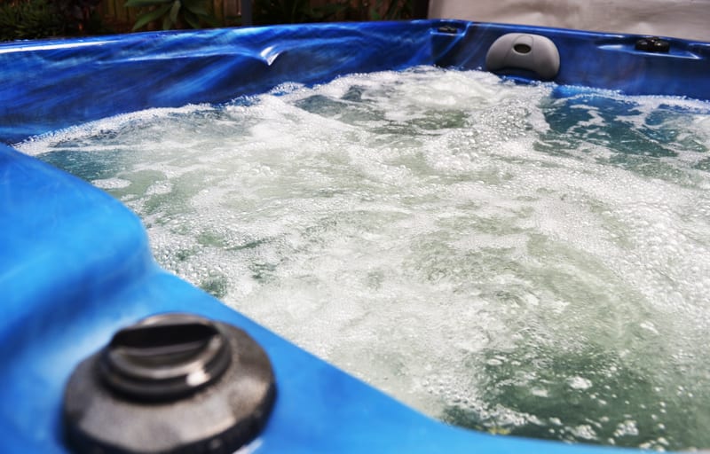 Image of working hot tub
